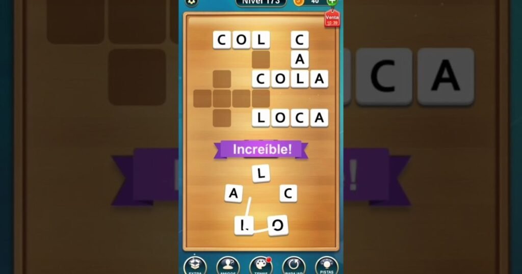 Juego Palabras Cruz