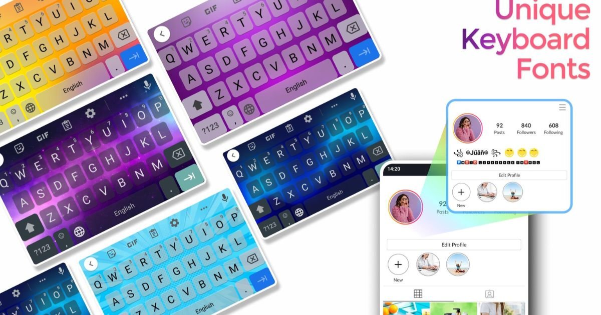 Aa - Aesthetic Fonts Keyboard & Emoji Text Letter